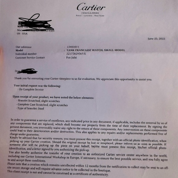 Cartier Silver Watch with Blue Accents - Picture 14 of 16